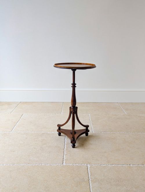 ANTIQUE EDWARDIAN INLAID MAHOGANY WINE TABLE C1905 - ADDITIONAL PHOTO 4