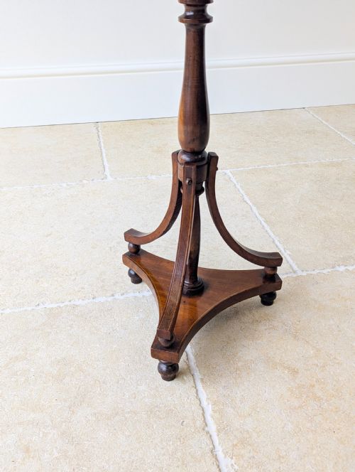 ANTIQUE EDWARDIAN INLAID MAHOGANY WINE TABLE C1905 - ADDITIONAL PHOTO 5