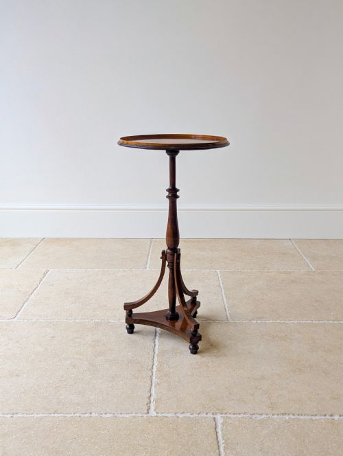 ANTIQUE EDWARDIAN INLAID MAHOGANY WINE TABLE C1905 - ADDITIONAL PHOTO 6