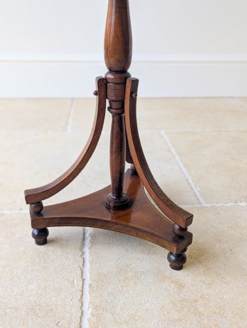 ANTIQUE EDWARDIAN INLAID MAHOGANY WINE TABLE C1905 - ADDITIONAL PHOTO 7