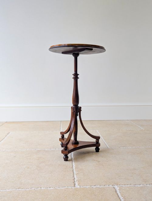 ANTIQUE EDWARDIAN INLAID MAHOGANY WINE TABLE C1905 - ADDITIONAL PHOTO 10