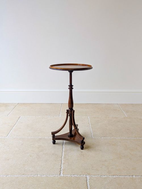 ANTIQUE EDWARDIAN INLAID MAHOGANY WINE TABLE C1905 - ADDITIONAL PHOTO 14