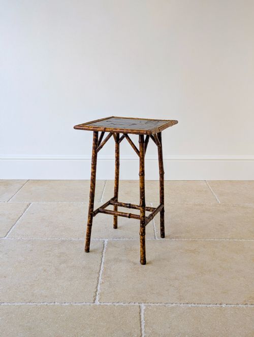 ANTIQUE VICTORIAN BAMBOO OCCASIONAL TABLE C1890