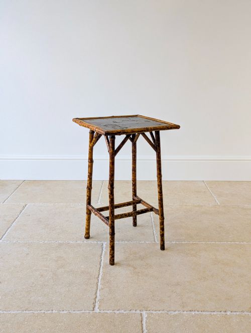 ANTIQUE VICTORIAN BAMBOO OCCASIONAL TABLE C1890 - ADDITIONAL PHOTO 5