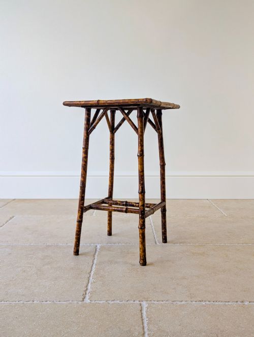 ANTIQUE VICTORIAN BAMBOO OCCASIONAL TABLE C1890 - ADDITIONAL PHOTO 9