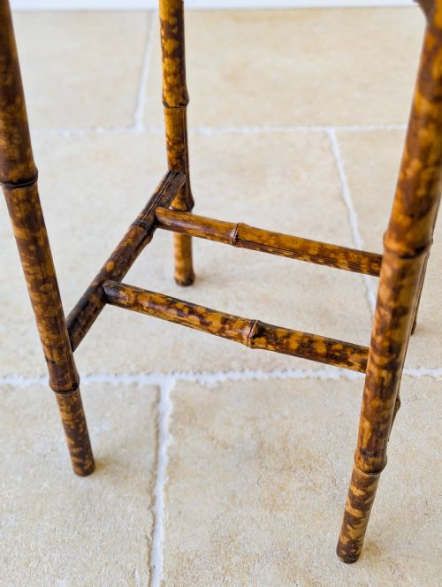 ANTIQUE VICTORIAN BAMBOO OCCASIONAL TABLE C1890 - ADDITIONAL PHOTO 10