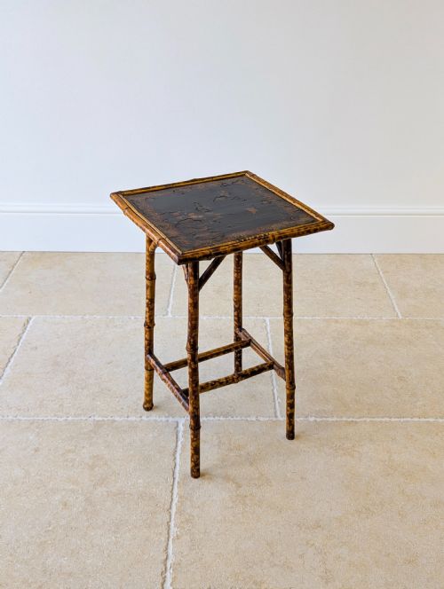 ANTIQUE VICTORIAN BAMBOO OCCASIONAL TABLE C1890 - ADDITIONAL PHOTO 15