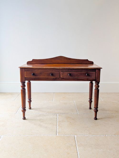 ANTIQUE VICTORIAN MAHOGANY WRITING TABLE C1870 - ADDITIONAL PHOTO 1