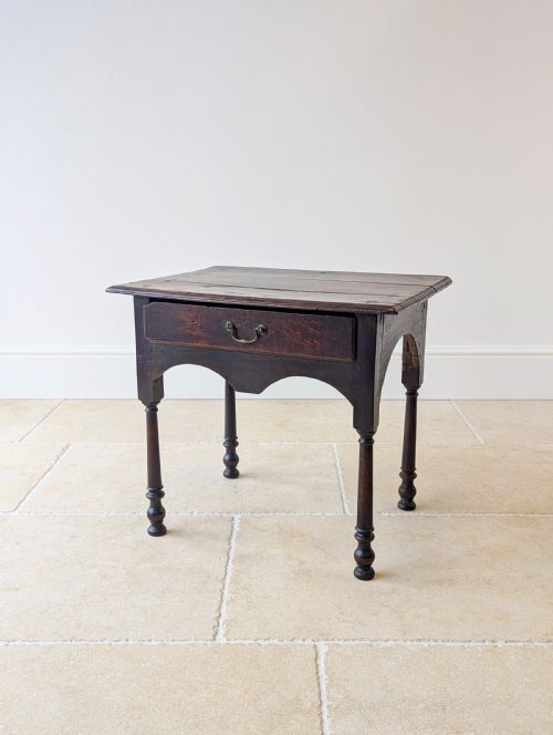 ANTIQUE GEORGIAN OAK LOWBOY C1800