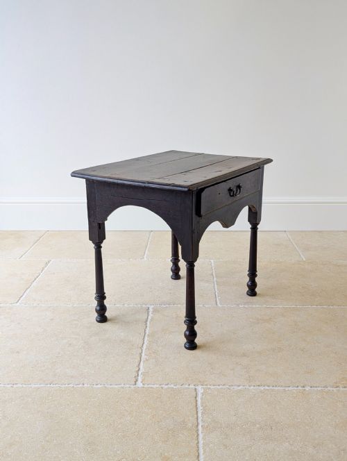 ANTIQUE GEORGIAN OAK LOWBOY C1800 - ADDITIONAL PHOTO 5