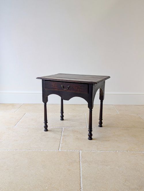 ANTIQUE GEORGIAN OAK LOWBOY C1800 - ADDITIONAL PHOTO 12