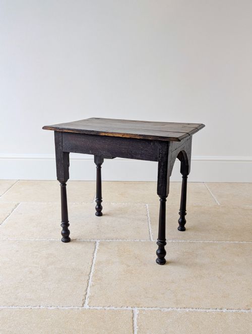 ANTIQUE GEORGIAN OAK LOWBOY C1800 - ADDITIONAL PHOTO 17