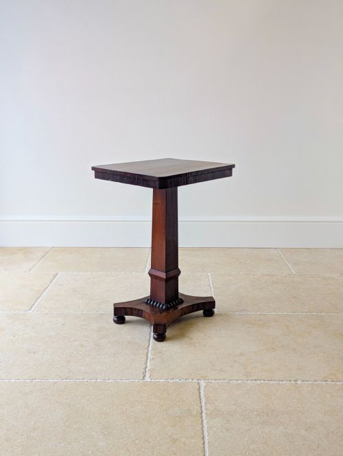 ANTIQUE REGENCY ROSEWOOD PEDESTAL OCCASIONAL TABLE C1820 - ADDITIONAL PHOTO 6