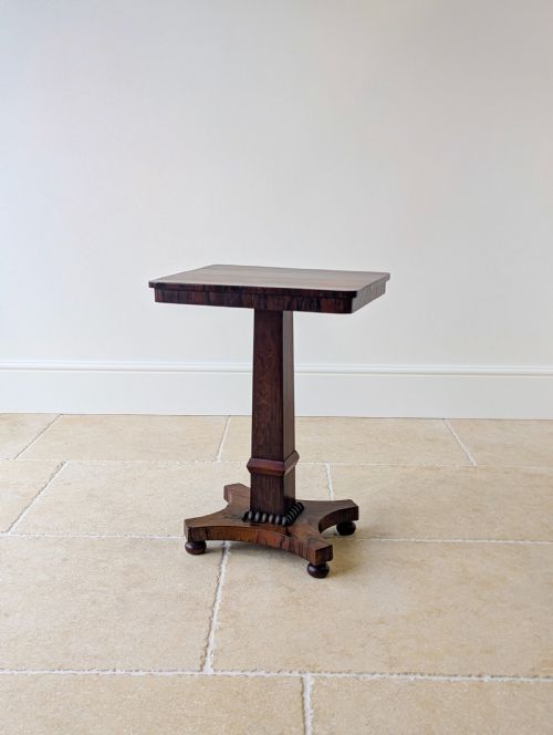 ANTIQUE REGENCY ROSEWOOD PEDESTAL OCCASIONAL TABLE C1820 - ADDITIONAL PHOTO 10