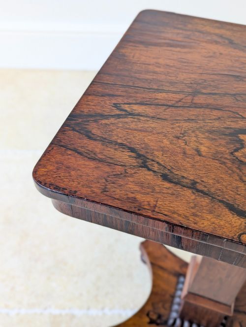 ANTIQUE REGENCY ROSEWOOD PEDESTAL OCCASIONAL TABLE C1820 - ADDITIONAL PHOTO 11
