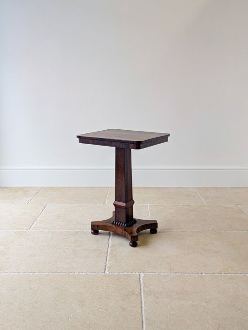 ANTIQUE REGENCY ROSEWOOD PEDESTAL OCCASIONAL TABLE C1820 - ADDITIONAL PHOTO 12
