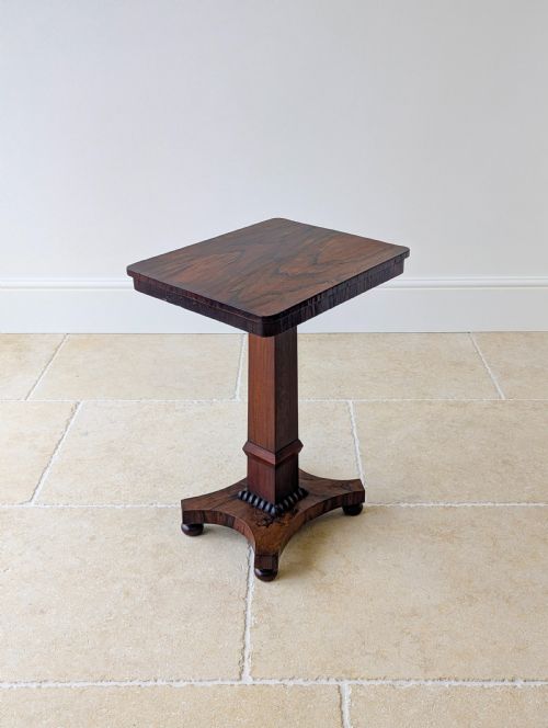 ANTIQUE REGENCY ROSEWOOD PEDESTAL OCCASIONAL TABLE C1820 - ADDITIONAL PHOTO 13
