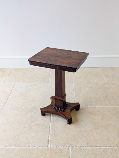 ANTIQUE REGENCY ROSEWOOD PEDESTAL OCCASIONAL TABLE C1820 - ADDITIONAL PHOTO 15