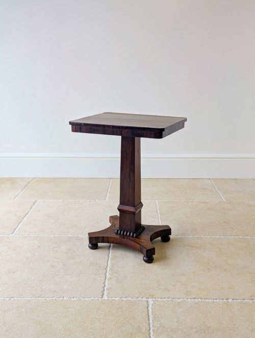 ANTIQUE REGENCY ROSEWOOD PEDESTAL OCCASIONAL TABLE C1820 - ADDITIONAL PHOTO 17