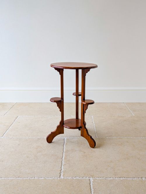 ANTIQUE EARLY 20TH CENTURY BEECH OCCASIONAL TABLE C1920 - ADDITIONAL PHOTO 2