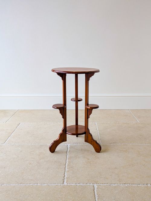 ANTIQUE EARLY 20TH CENTURY BEECH OCCASIONAL TABLE C1920 - ADDITIONAL PHOTO 7
