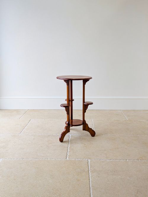 ANTIQUE EARLY 20TH CENTURY BEECH OCCASIONAL TABLE C1920 - ADDITIONAL PHOTO 13