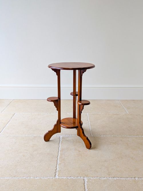 ANTIQUE EARLY 20TH CENTURY BEECH OCCASIONAL TABLE C1920 - ADDITIONAL PHOTO 15