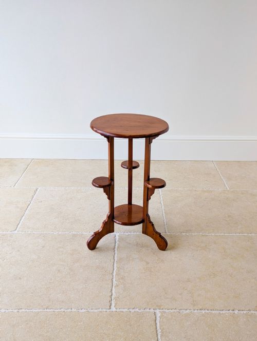 ANTIQUE EARLY 20TH CENTURY BEECH OCCASIONAL TABLE C1920 - ADDITIONAL PHOTO 17