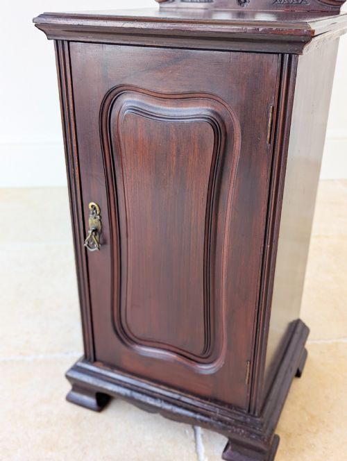 ANTIQUE VICTORIAN MAHOGANY BEDSIDE CABINET C1870 - ADDITIONAL PHOTO 8