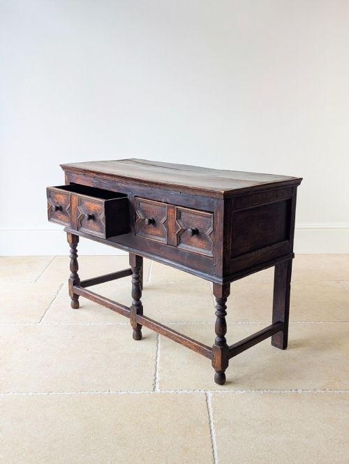 ANTIQUE LATE 17TH CENTURY OAK DRESSER BASE C1690 - ADDITIONAL PHOTO 9