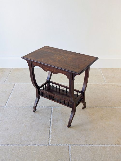 ANTIQUE EDWARDIAN ROSEWOOD OCCASIONAL TABLE C1910 - ADDITIONAL PHOTO 2