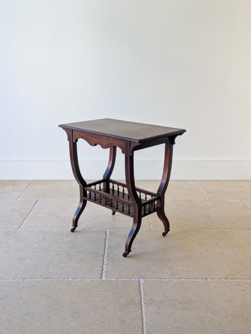 ANTIQUE EDWARDIAN ROSEWOOD OCCASIONAL TABLE C1910 - ADDITIONAL PHOTO 4