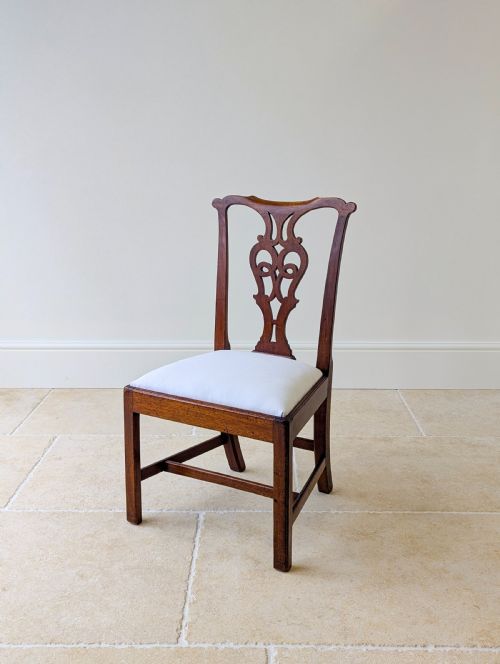 SET OF FOUR ANTIQUE GEORGIAN CHIPPENDALE MAHOGANY DINING CHAIRS C1780 - ADDITIONAL PHOTO 15