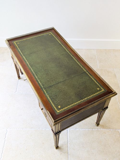 fig 2. Antique Edwardian Louis XVI Style Mahogany Writing Desk. c.1910