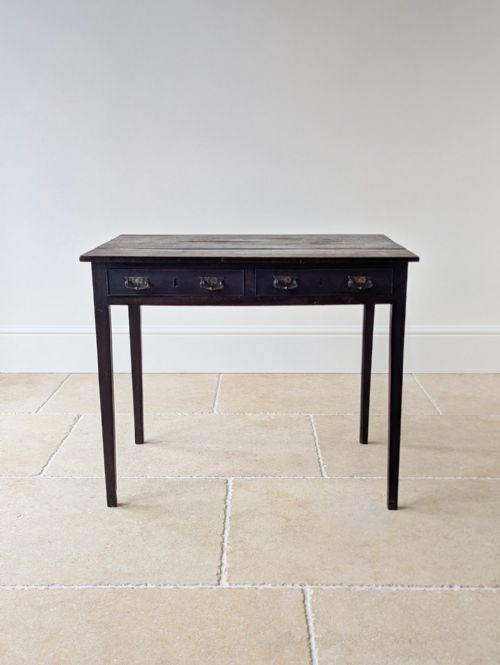 ANTIQUE GEORGE III COUNTRY HOUSE OAK SIDE TABLE C1800 - ADDITIONAL PHOTO 8