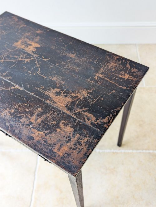 ANTIQUE GEORGE III COUNTRY HOUSE OAK SIDE TABLE C1800 - ADDITIONAL PHOTO 9