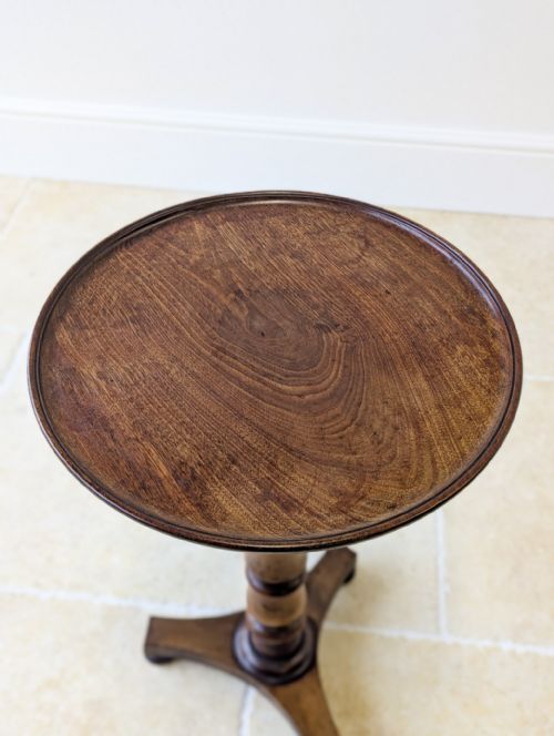 fig 1. Antique Regency Mahogany & Beech Tilt-Top Wine Table c.1830