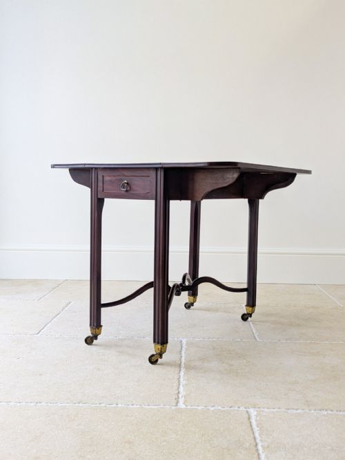 ANTIQUE REGENCY MAHOGANY PEMBROKE TABLE C1820 - ADDITIONAL PHOTO 8