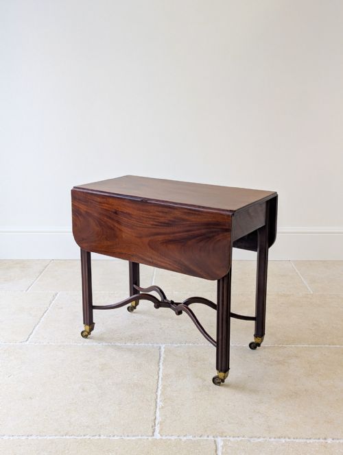 ANTIQUE REGENCY MAHOGANY PEMBROKE TABLE C1820 - ADDITIONAL PHOTO 9