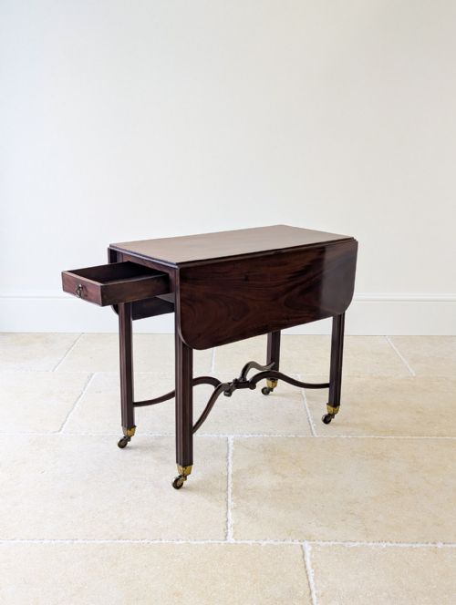 ANTIQUE REGENCY MAHOGANY PEMBROKE TABLE C1820 - ADDITIONAL PHOTO 13