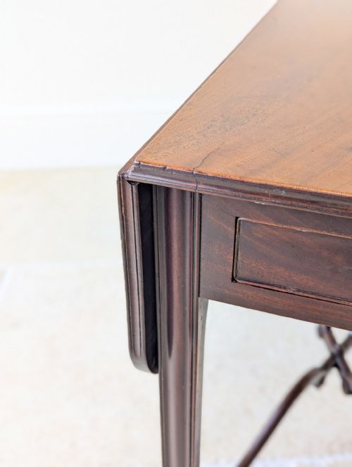 ANTIQUE REGENCY MAHOGANY PEMBROKE TABLE C1820 - ADDITIONAL PHOTO 14