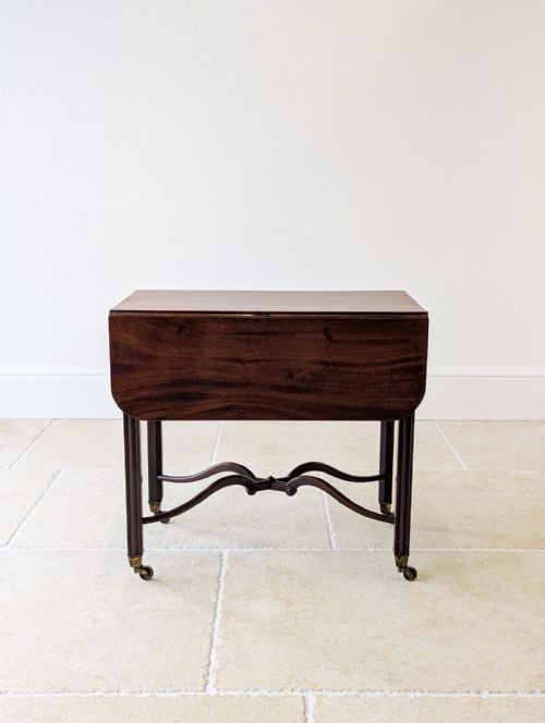 ANTIQUE REGENCY MAHOGANY PEMBROKE TABLE C1820 - ADDITIONAL PHOTO 15
