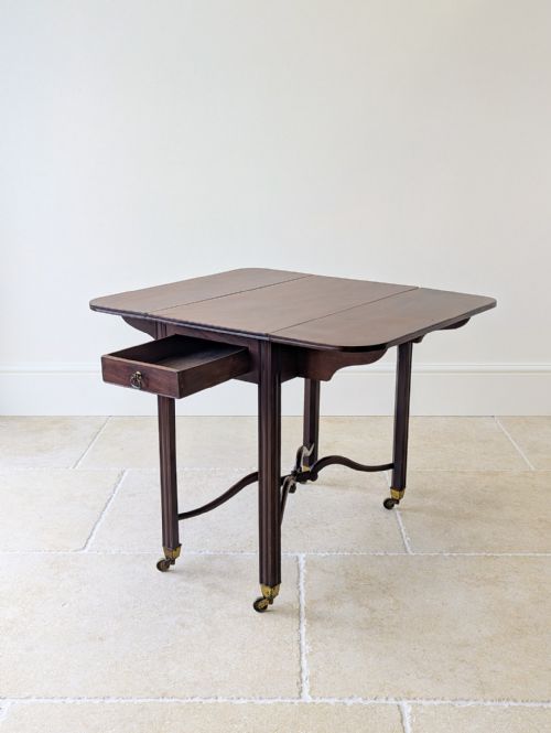 ANTIQUE REGENCY MAHOGANY PEMBROKE TABLE C1820 - ADDITIONAL PHOTO 16
