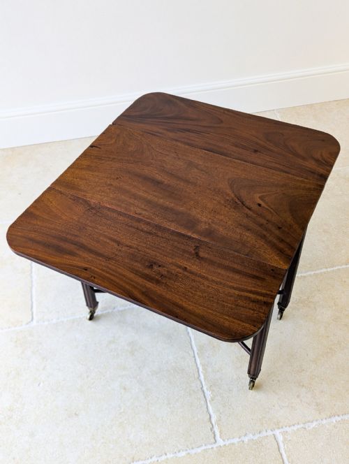 ANTIQUE REGENCY MAHOGANY PEMBROKE TABLE C1820 - ADDITIONAL PHOTO 17