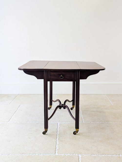 ANTIQUE REGENCY MAHOGANY PEMBROKE TABLE C1820 - ADDITIONAL PHOTO 19