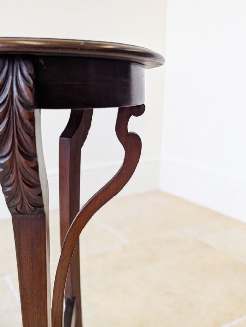 ANTIQUE EDWARDIAN ART NOUVEAU MAHOGANY SIDE TABLE C1900 - ADDITIONAL PHOTO 8