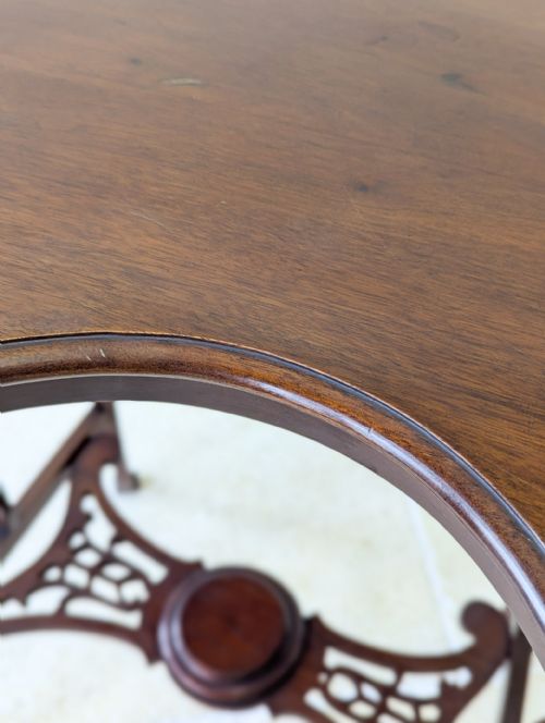 ANTIQUE EDWARDIAN ART NOUVEAU MAHOGANY SIDE TABLE C1900 - ADDITIONAL PHOTO 11