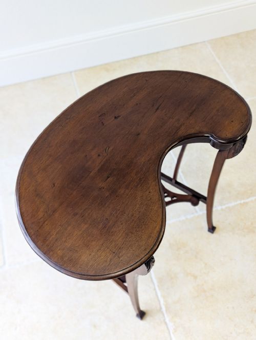 ANTIQUE EDWARDIAN ART NOUVEAU MAHOGANY SIDE TABLE C1900 - ADDITIONAL PHOTO 14