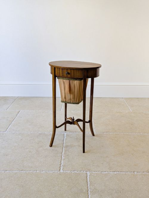 ANTIQUE EDWARDIAN MAHOGANY WORK TABLE C1910