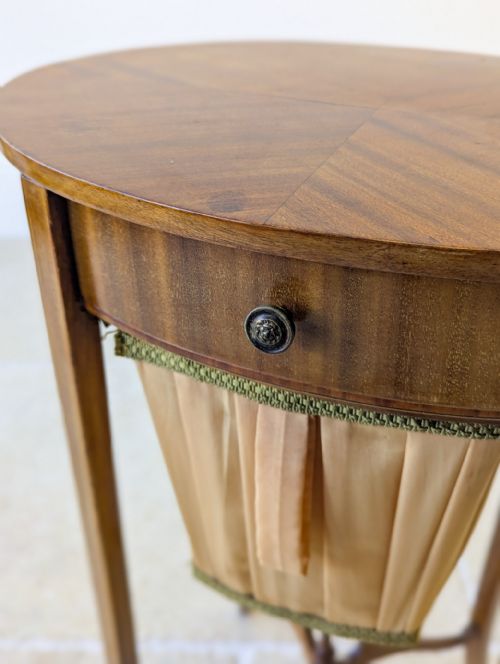 ANTIQUE EDWARDIAN MAHOGANY WORK TABLE C1910 - ADDITIONAL PHOTO 10